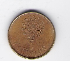  Portugal 5 Escudo 1986 N-Me    Schön Nr.92   