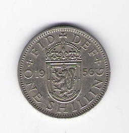  Grossbritannien 1 Shilling 1956 K-N Schön Nr.391   