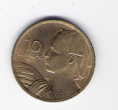  10 Dinar 1955 Al-Bro      Schön Nr.28   