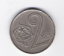 Tschechoslowakei 2 Kronen 1984   Schön Nr.90   