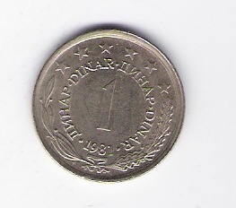  1 Dinar K-N-Zk 1981       Schön Nr.54   