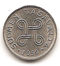  Finnland 1 Markka 1959 #240   