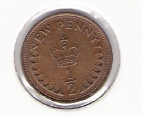  Grossbritannien 0,5 New Penny Bro 1973 Schön Nr.401   