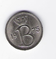  Belgien 25 Centimes K-N 1975 Schön Nr.125 fr   