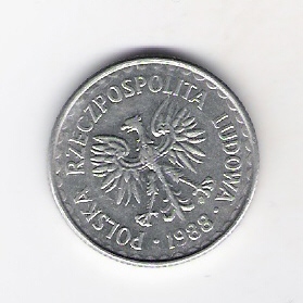  Polen 1 Zloty Al Jahrgang 1988 Schön Nr.B 145   