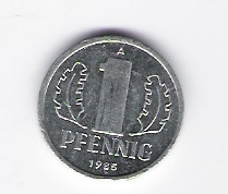  DDR 1 Pfennig 1985 A J.Nr.1508   