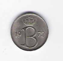  Belgien 25 Centimes K-N 1972 Schön Nr.123 fl   