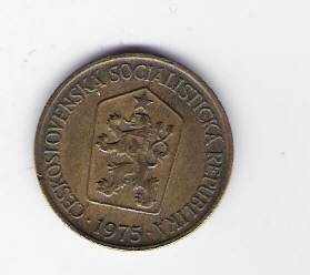  Tschechoslowakei 1 Krone Al-Bro 1975 Schön Nr.68   