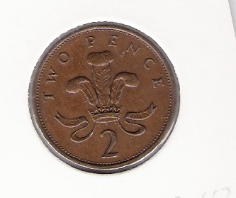  Grossbritannien 2 Pence Bro 1989  Schön Nr.426   
