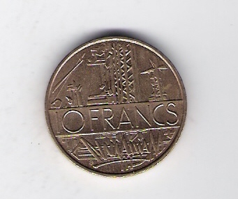  Frankreich 10 Francs Al-N-Bro 1987 Schön Nr.242   