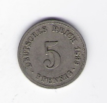  Deutsches Reich 5 Pfennig 1899 A  Jäger Nr.12   