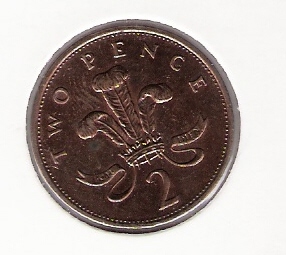  Grossbritannien 2 Pence Bro 1988  Schön Nr.426   