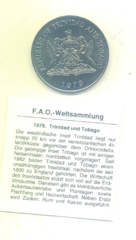  1 Dollar Trinidad und Tobago 1979 (FAO)(g1492)   
