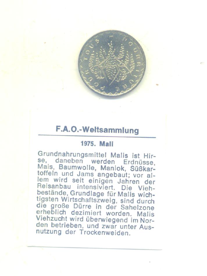  50 Francs Mali 1975(FAO)   