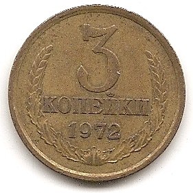  Sowjetunion 3 Kopeken 1972 #9   