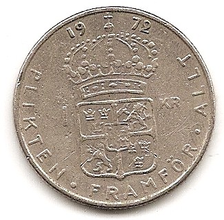  Schweden 1 Krona 1972 #15   