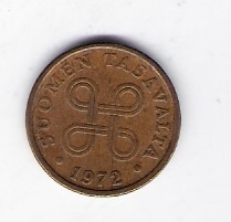  Finnland 5 Penniä Bro 1972 Schön Nr.49   