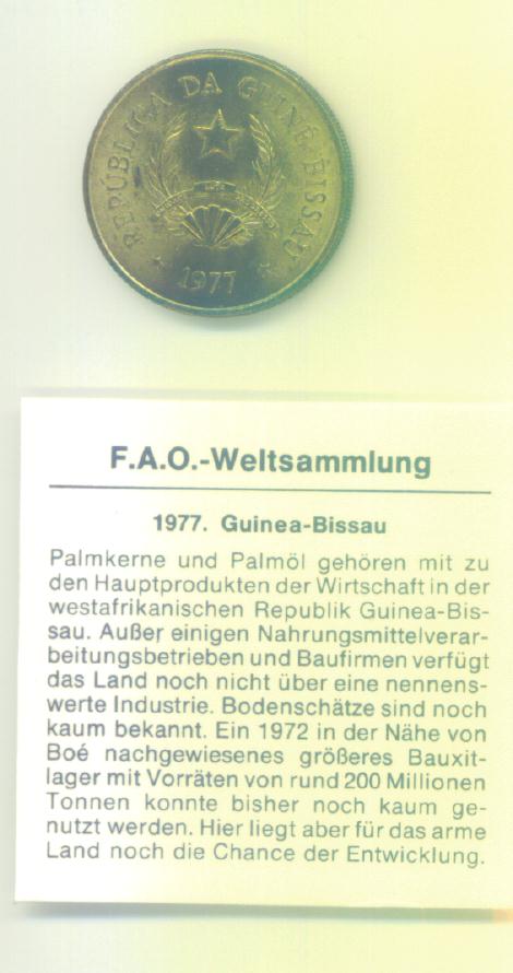  2 1/2 Peso Guinea-Bissau 1977 (FAO)   