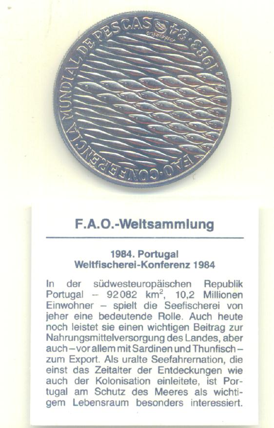  250 Escudos Portugal 1984(FAO)   