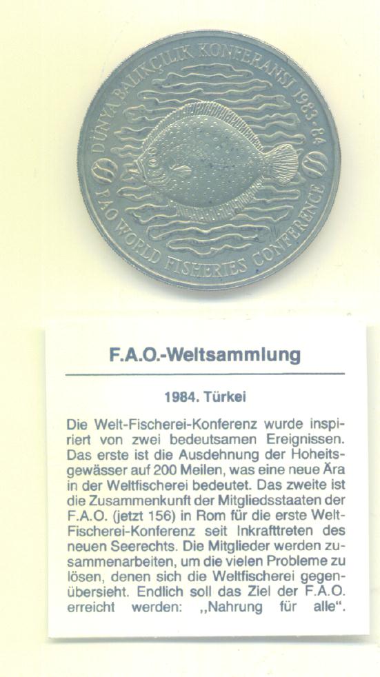  500 Lira Türkei 1984(FAO)   
