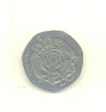  20 Pence Großbritannien 1982   