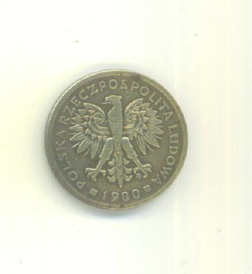  2 Zlotych Polen 1980   