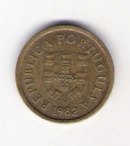  Portugal 1 Escudo N-Me 1982 Schön Nr.69   