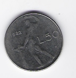  Italien 50 Lire 1982 St Schön Nr.95   