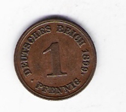  DR. 1 Pfennig 1899 E J.10   