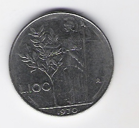 Italien  100 Lire St Schön Nr.96 1970 