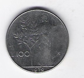 Italien  100 Lire St Schön Nr.96 1979 