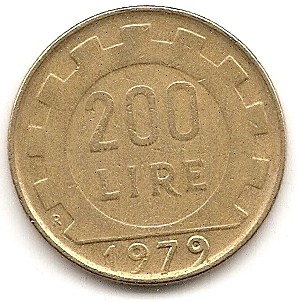  Italien 200 Lire 1979 #266   