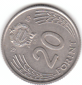  20 Forint Ungarn  1989       (A401)   