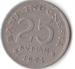  25 Rupiah Indonesien 1971 (A450)   