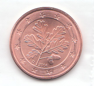  5 Cent 2004 D Prägefrisch (A721)  b.   