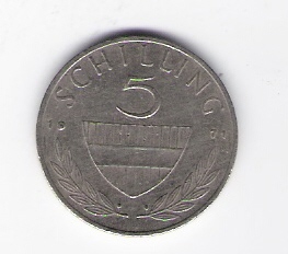  Österreich 5 Schilling 1971 K-N Schön Nr.78 a   