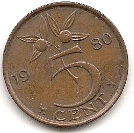  Niederland 5 Cent 1980 #296   