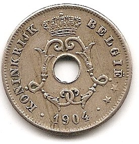  Belgien 10 Centimes 1904 #321   