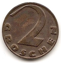  Österreich 2 Groschen 1930  #336   