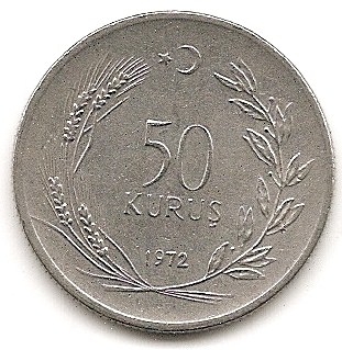  Türkei 50 Kurus 1972 #337   