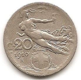  Italien 20 Centesimi 1910 #340   