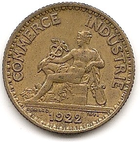  Frankreich 1 Franc 1922 #342   