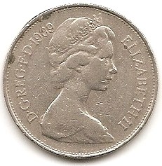  Großbritannien 10 Pence 1969 #333   