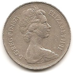  Großbritannien 10 Pence 1973 #333   