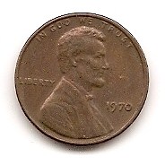  USA 1 Cent 1970  #334   