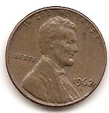  USA 1 Cent 1962 D  #1   