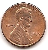  USA 1 Cent 1989 #3   