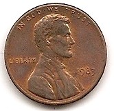  USA 1 Cent 1983 #4   