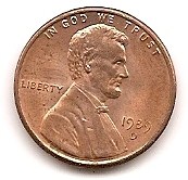  USA 1 Cent 1989 D #7   