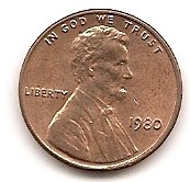  USA 1 Cent 1980 #54   